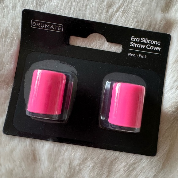 NEW! BRUMATE Neon Pink Magnetic Era Straw Covers Set of 2 New in Package! - Picture 7 of 12